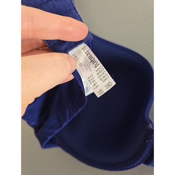 B.tempt'd Future Foundation Blue Full Coverage Underwire Contour Bra Size 38D - Picture 5 of 5